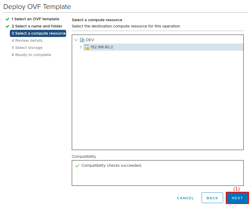 Selecting a compute resource