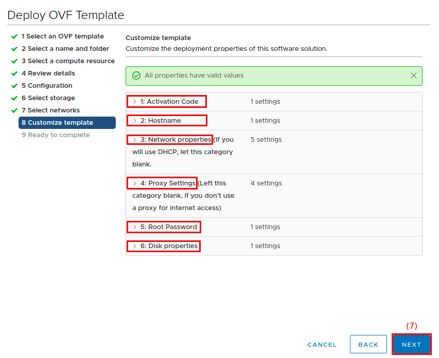 Customizing template